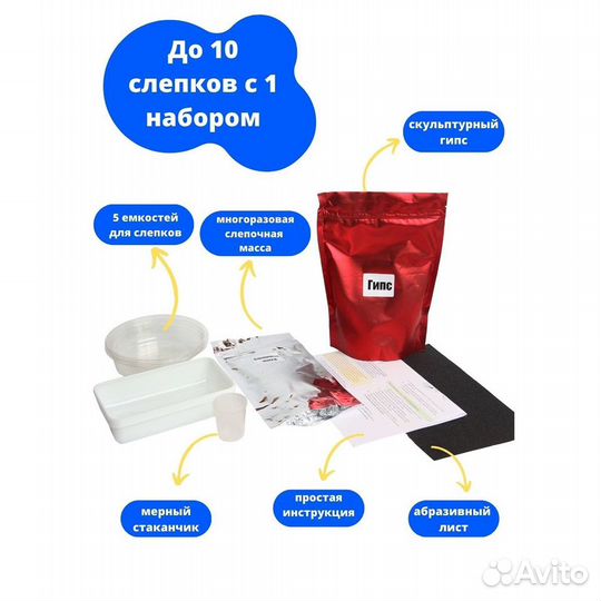 Набор для изготовления слепков ручек и ножек