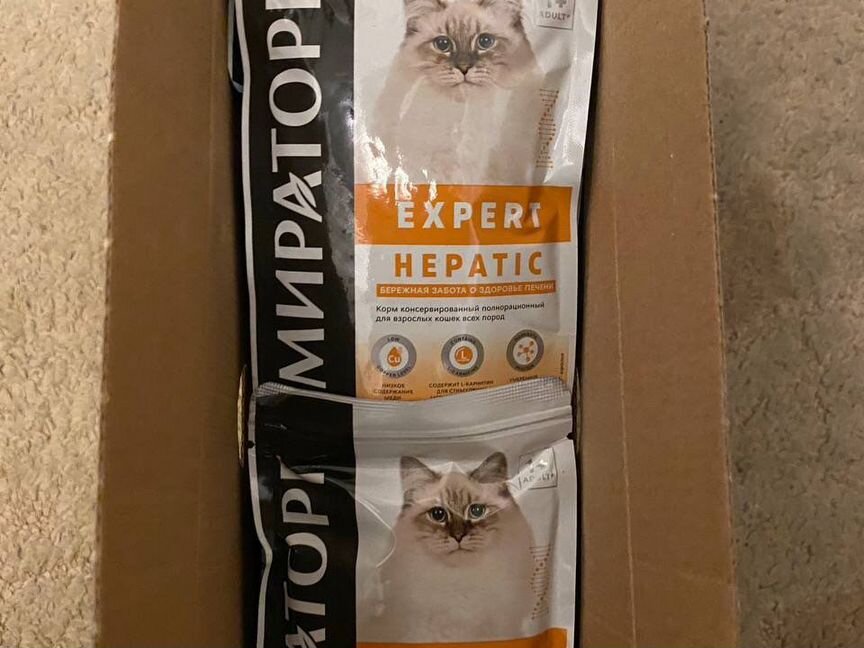 Корм кошачий мягкий Мираторг expert hepatic