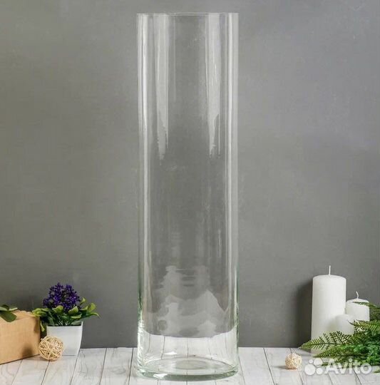 Ваза стекло IKEA напольная большая