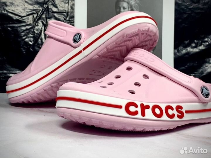 Crocs сабо розовые 41-45 размер