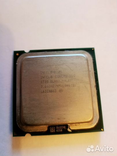 Процессор intel core 2 duo 6700
