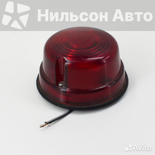 Габарит на будку круглый, красный, пластиковый, ze