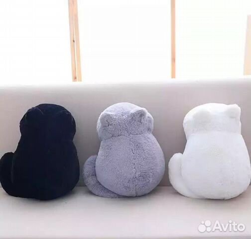 Мягкая игрушка подушка котик