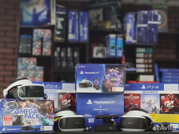 Шлем Sony Playstation VR V2, V1 для PS4 Б/У