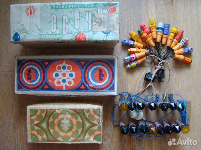 Елочные гирлянды СССР