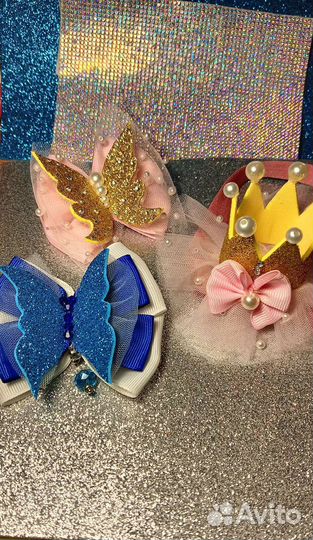 Банты заколочки ручной работы