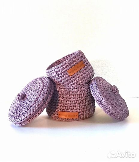 Шкатулки крючком ручной работы