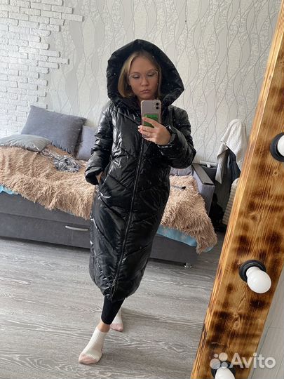 Пуховик женский 42 44 оверсайз