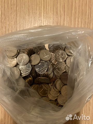 Монета. 1 копейка, около 300 штук. Все 2006 года