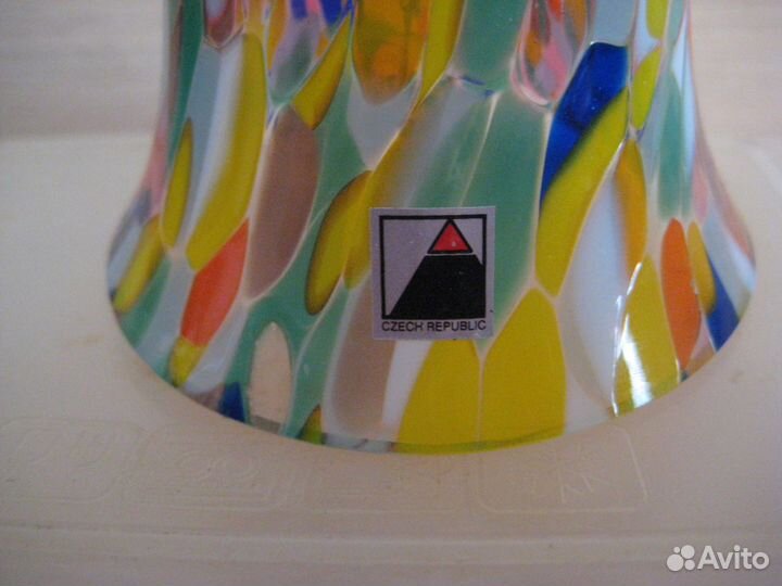 Рюмка колокольчик чешский стеклянный