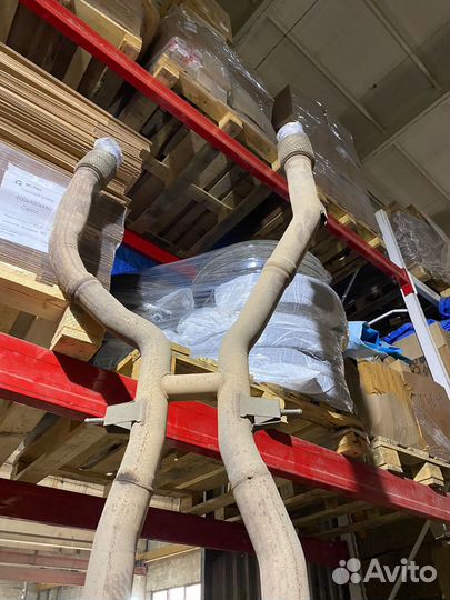 Оригинальная выхлопная система на мерседес gls63