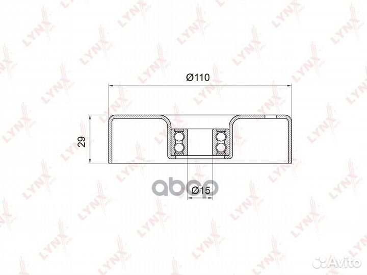 Ролик натяжной приводного ремня PB5009 lynxauto