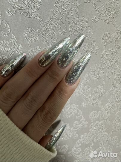 Наращивание маникюр гель лак коррекция