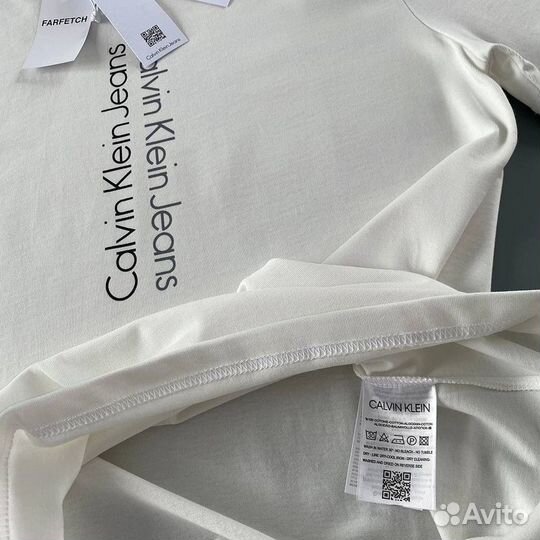 Calvin klein футболка белая