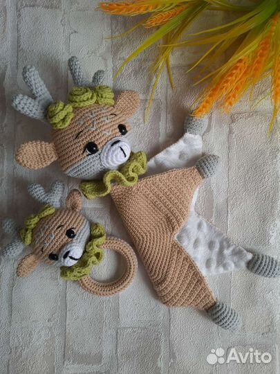 Комфортер и погремушка-грызунок