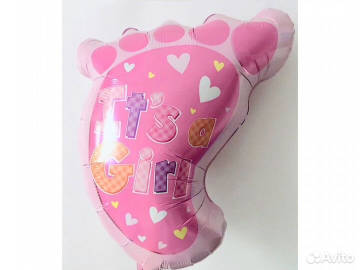 Воздушный шарик «Стопа малышки» Мини