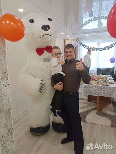 Поздравление от белого медведя