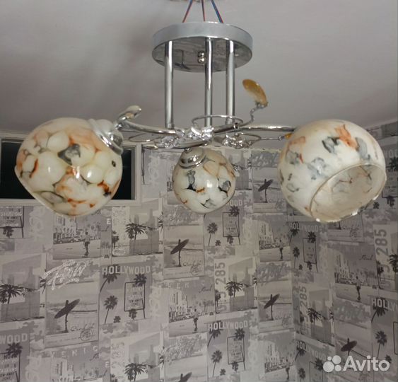 Люстра потолочная бу