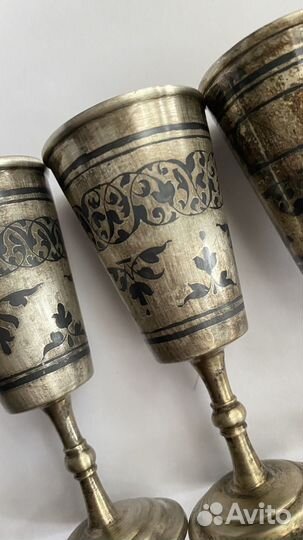 Рюмка серебро 875 Кубачи СССР