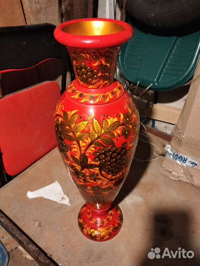 Ваза деревянная