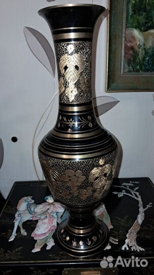 Ваза индия латунь
