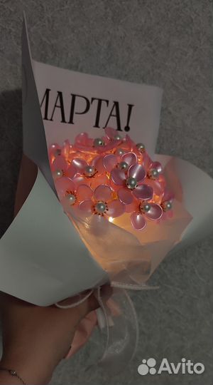 Букет цветов с подсветкой