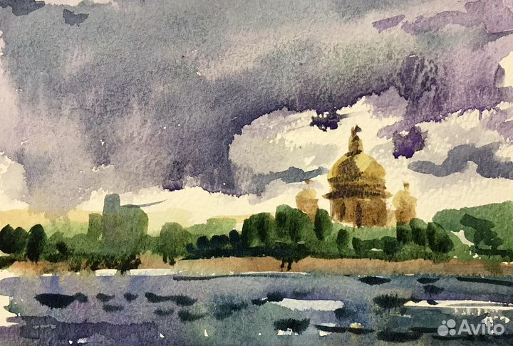 Этюды акварелью. Петербург