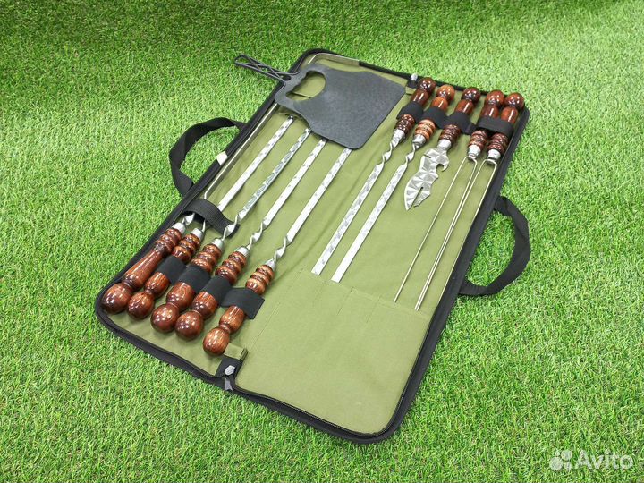 Опт и розница набор шампуров в футляре Уфа