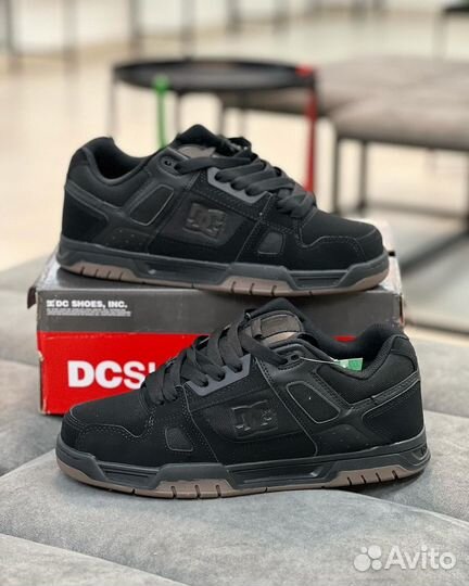 Дутыши кеды Dc shoes stag черные