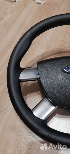 Руль ford focus 2 (перешитый)
