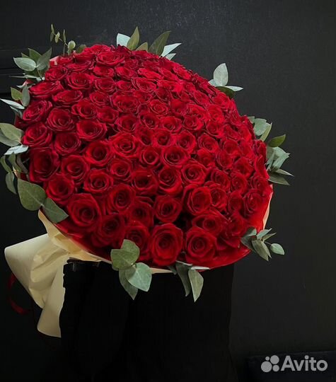 101 роза 60 см
