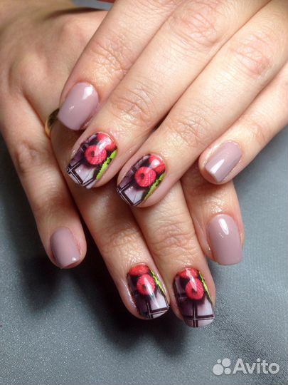 Покрытие гель- лаком.Наращивание ногтей. Акрил