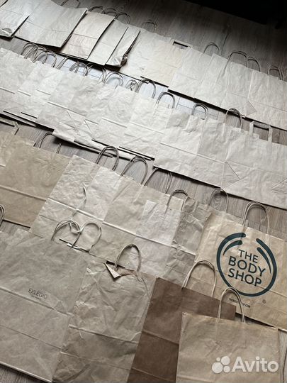 Крафтовые пакеты с ручками