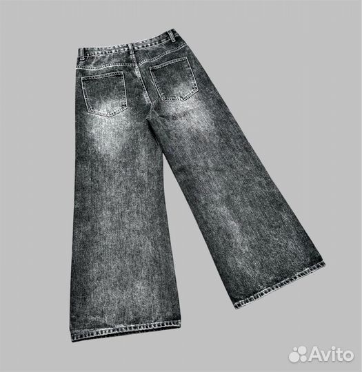 Широкие серые джинсы Acne Studios