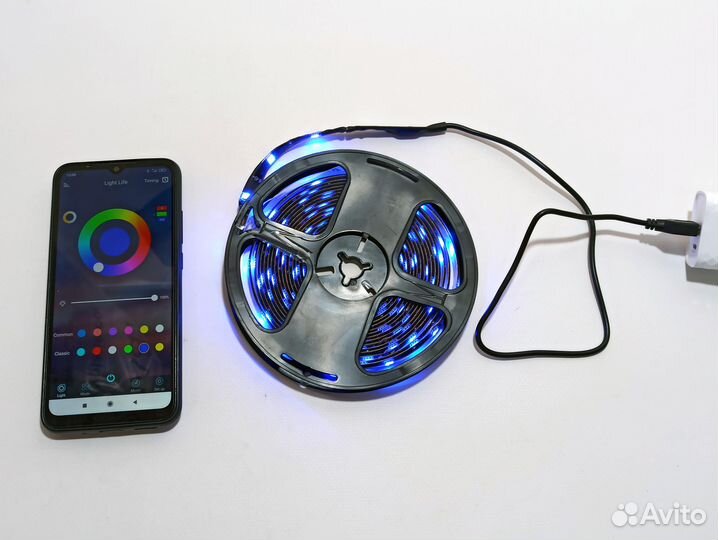 Светодиодная лента Bluetooth 5м RGB