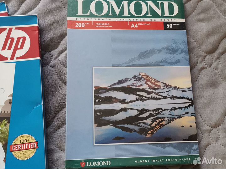 Фотобумага hp megajet lomond