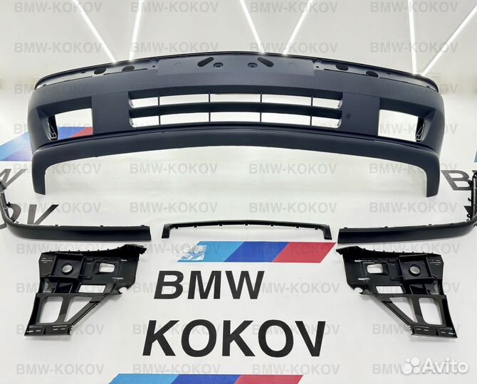 Передний бампер на BMW E34 М5 стиль