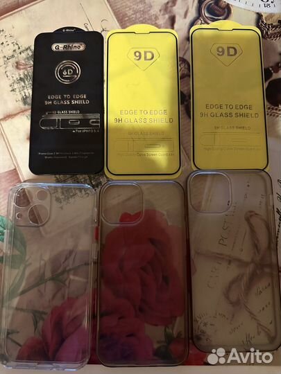 Защитные стекла и чехлы на афон 13 мини