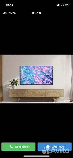 Телевизор samsung UE43CU7100u 4K 43 2023/2024