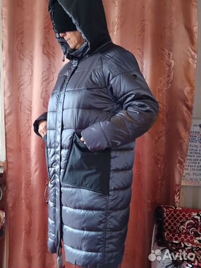 Куртка демисезонная женская удлиненная синтепон