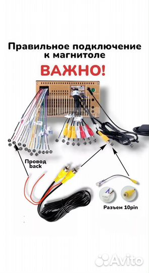 Номерная рамка с камерой заднего вида