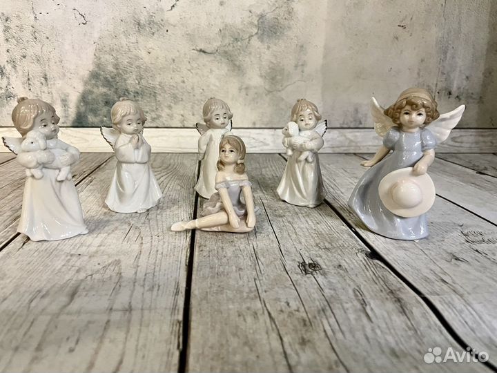 Фарфоровые статуэтки ангел