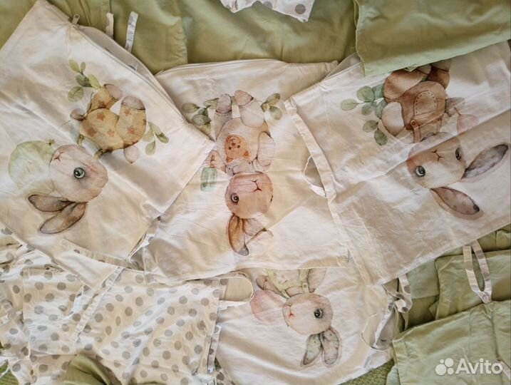 Комплект в кроватку+ бортики