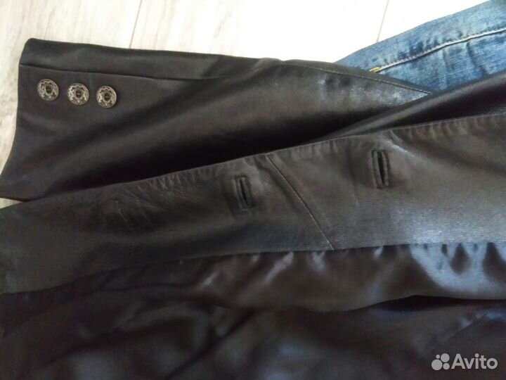 Шикарный пиджак Винтаж натуральная кожа 44-46