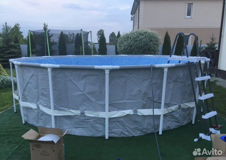 Каркасный бассейн 3.66*1.22 intex