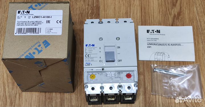 Автоматический выключатель Eaton lzmc1-A100-I