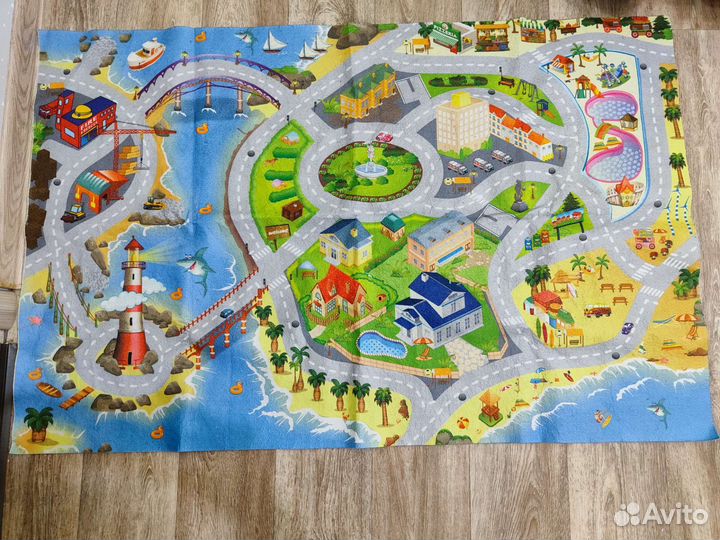 Ковёр детский с дорогами