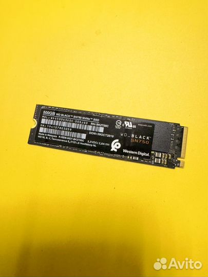 SSD WD Black SN750 500GB m.2 2280