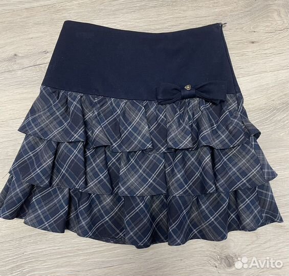 Жилетка, юбка школьная форма sky lake