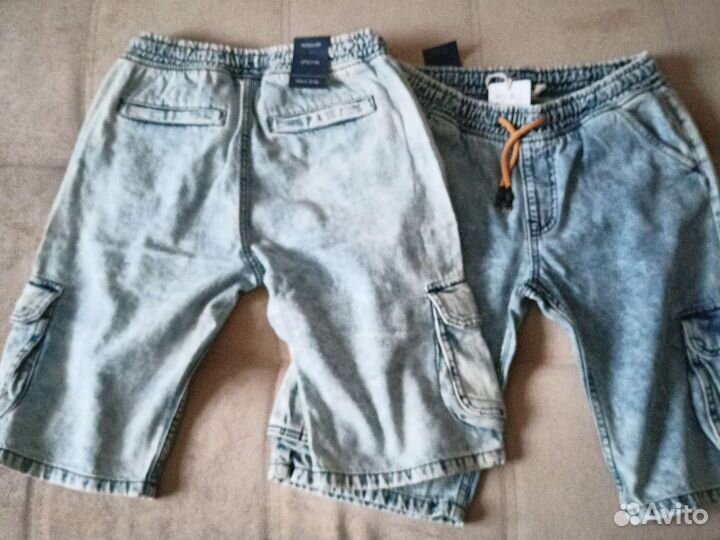 Шорты р. 164 джинсовые на резинке